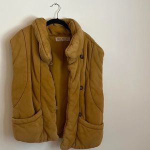 Free People Mustard Vest
